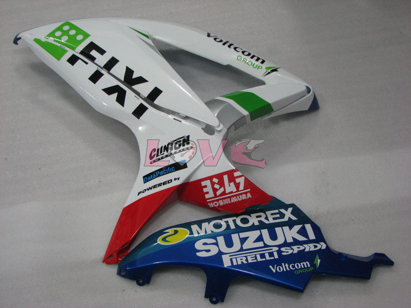 FIXI - Blue White Fairings and Bodywork For 2008-2010 GSX-R600 #LF3979