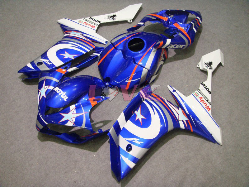 FIAT MOTUL - Blue White Fairings and Bodywork For 2007-2008 YZF-R1 #LF6974