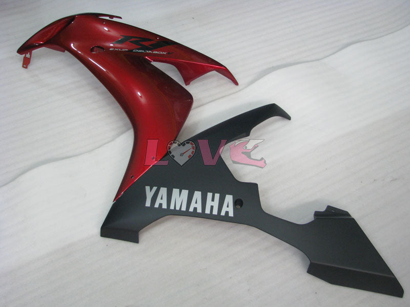 Factory Style - Red Black Matte Fairings and Bodywork For 2004-2006 YZF-R1 #LF3686