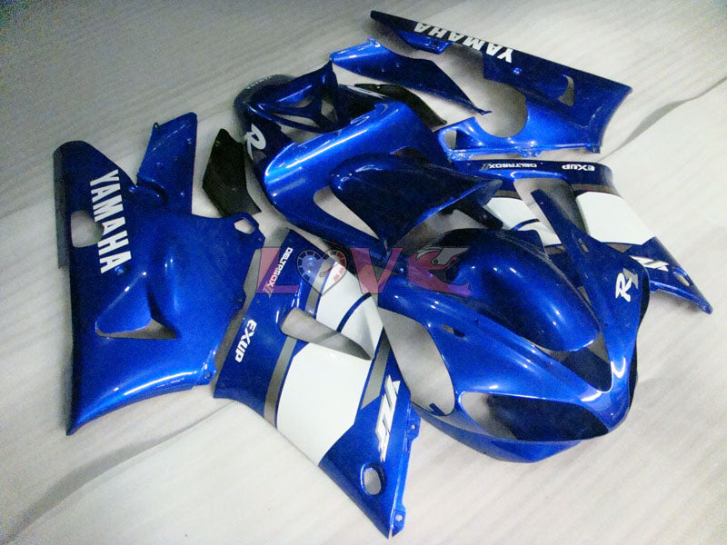 Factory Style - Blue White Fairings and Bodywork For 2000-2001 YZF-R1 #LF3609