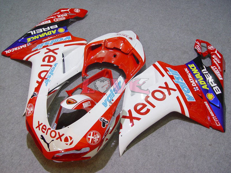 Xerox - Red White Fairings and Bodywork For 2008-2013 848 #LF5615