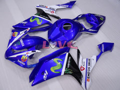 Monster - Blue White Black Fairings and Bodywork For 2007-2008 YZF-R1 #LF3664