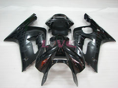 Flame - Black Fairings and Bodywork For 2003-2004 NINJA ZX-6R #LF3322