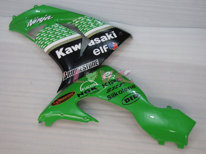 Nakano - Green Black Fairings and Bodywork For 2006-2007 NINJA ZX-10R #LF3266