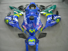 Movistar - Yellow Blue Fairings and Bodywork For 2006-2007 CBR1000RR #LF7210