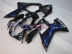 Flame - Blue Black Fairings and Bodywork For 2011-2026 GSX-R600 #LF4745