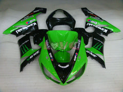 Monster - Green Black Fairings and Bodywork For 2005-2006 NINJA ZX-6R #LF5987