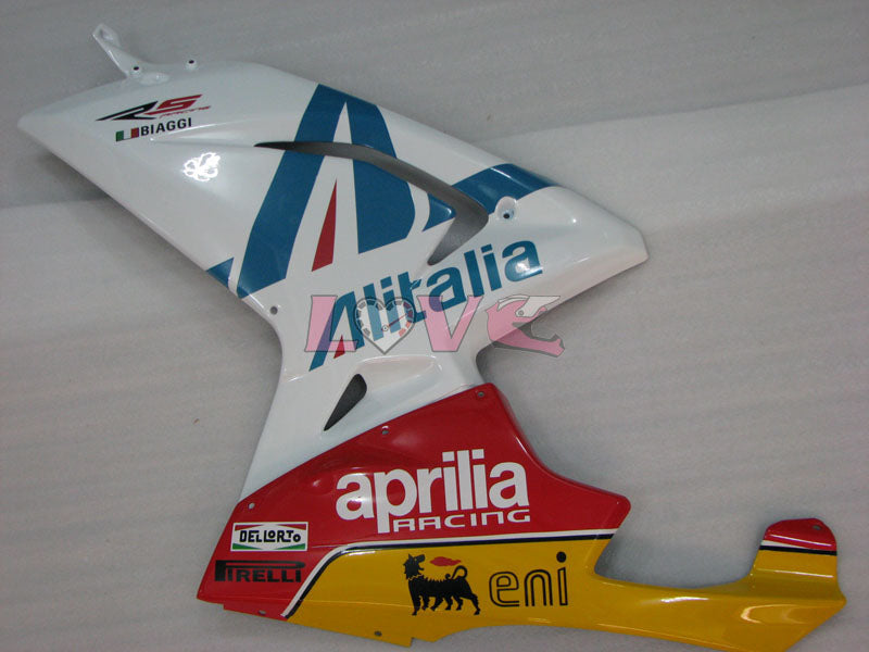 Alitalia - Red Blue White Fairings and Bodywork For 2004-2009 RS125 #LF3078