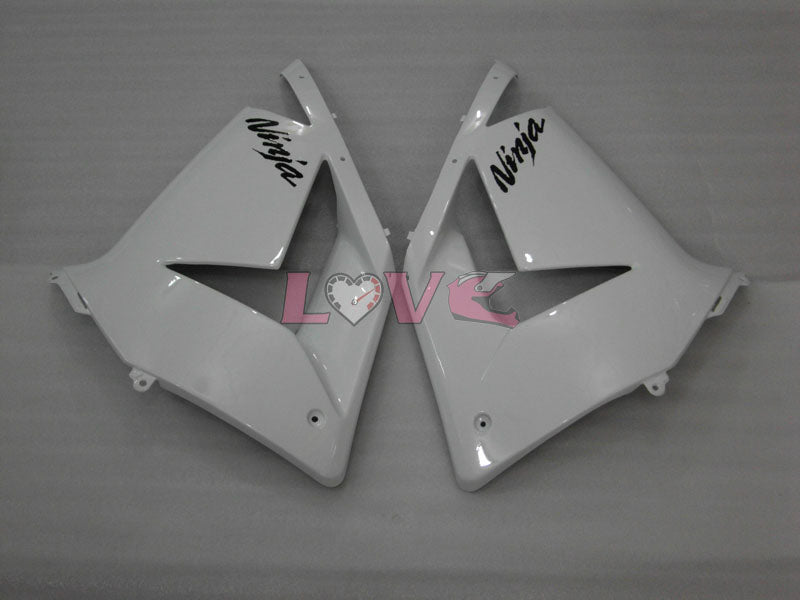 Factory Style - White Black Fairings and Bodywork For 2004-2005 NINJA ZX-10R #LF6335