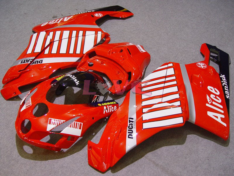 Alice - Red Black Fairings and Bodywork For 2005-2006 999 #LF5502