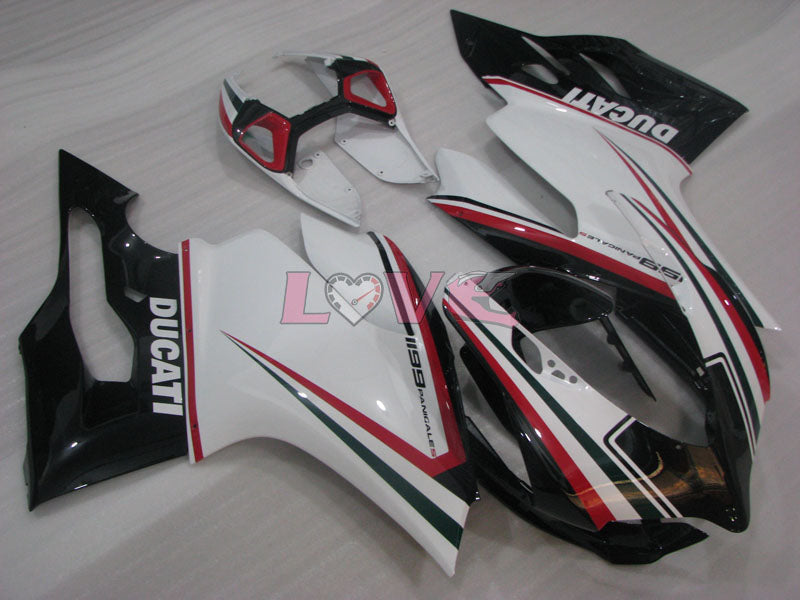 Factory Style - White Black Fairings and Bodywork For 2011-2014 1199 #LF4663