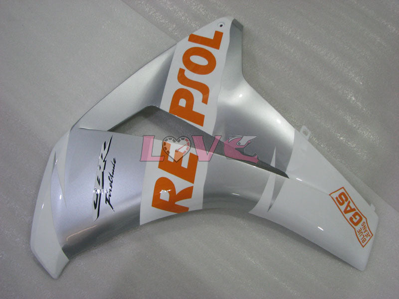 Repsol - White Silver Fairings and Bodywork For 2008-2011 CBR1000RR #LF4337