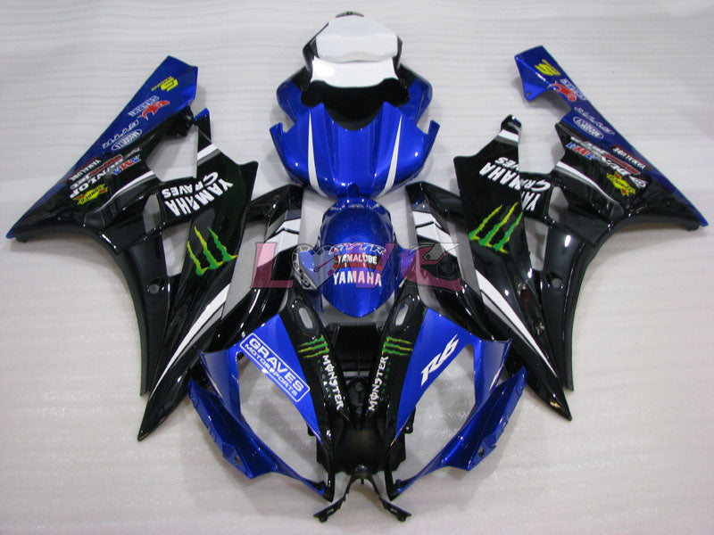 Monster - Blue Black Fairings and Bodywork For 2006-2007 YZF-R6 #LF3461
