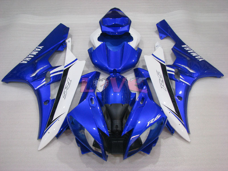 Flame - Blue Fairings and Bodywork For 2006-2007 YZF-R6 #LF3462