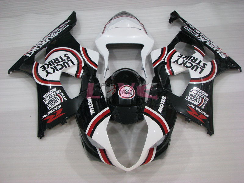 Lucky Strike - Red White Black Fairings and Bodywork For 2003-2004 GSX-R1000 #LF3858