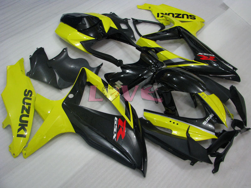 Factory Style - Yellow Black Fairings and Bodywork For 2008-2010 GSX-R600 #LF3974