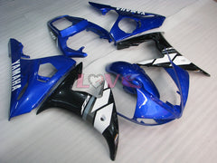 Factory Style - Blue White Fairings and Bodywork For 2003-2004 YZF-R6 #LF3563