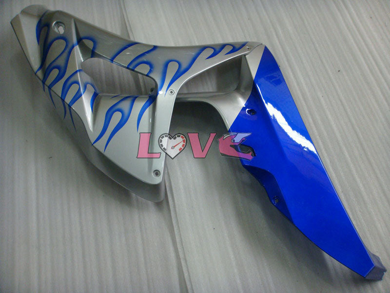Flame - Blue Silver Fairings and Bodywork For 2006-2007 CBR1000RR #LF7230