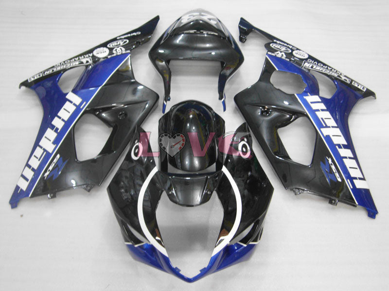 Jordan - Blue Black Fairings and Bodywork For 2003-2004 GSX-R1000 #LF6021