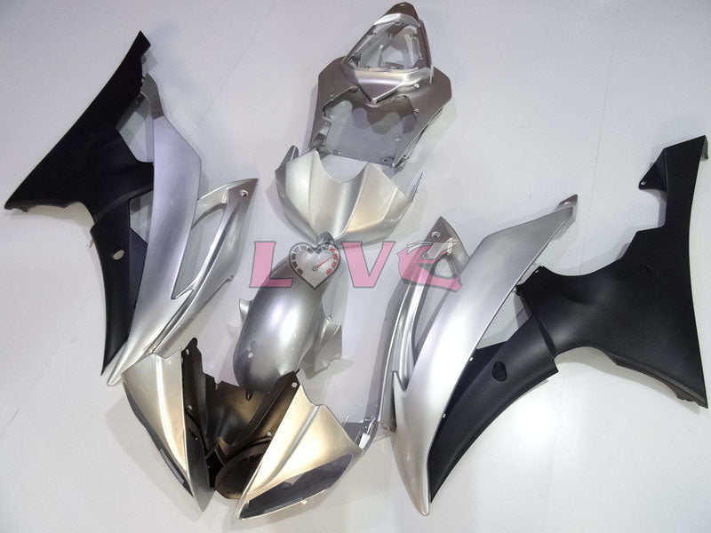 Factory Style - Black Silver Fairings and Bodywork For 2008-2016 YZF-R6 #LF3394