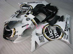 Lucky Strike - White Black Fairings and Bodywork For 2005-2006 NINJA ZX-6R #LF5991