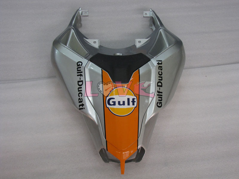 Gulf - Orange Silver Fairings and Bodywork For 2007-2009 1098 #LF3135