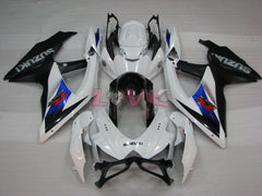 Factory Style - White Black Fairings and Bodywork For 2008-2010 GSX-R600 #LF3952