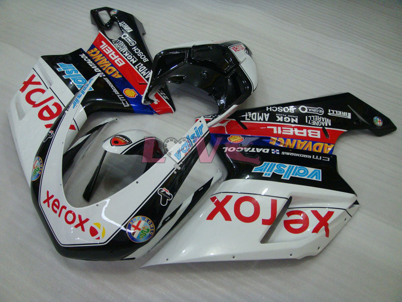 Xerox - White Black Fairings and Bodywork For 2008-2013 848 #LF5612