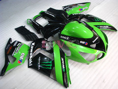Monster - Green Black Fairings and Bodywork For 2006-2011 NINJA ZX-14R #LF5843
