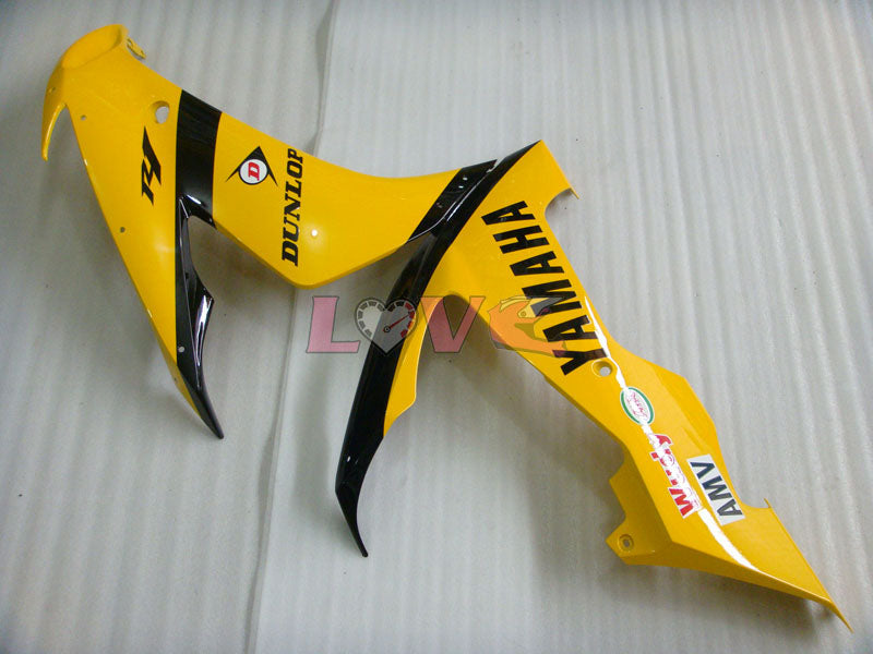 DUNLOP - Yellow Black Fairings and Bodywork For 2004-2006 YZF-R1 #LF7012