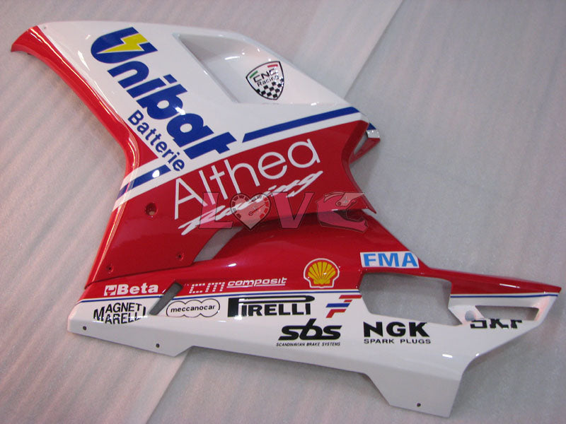 Unibat - Red White Fairings and Bodywork For 2009-2011 1198 #LF3106