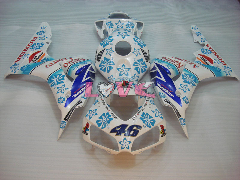 Nastro Azzurro - Blue White Fairings and Bodywork For 2006-2007 CBR1000RR #LF7208