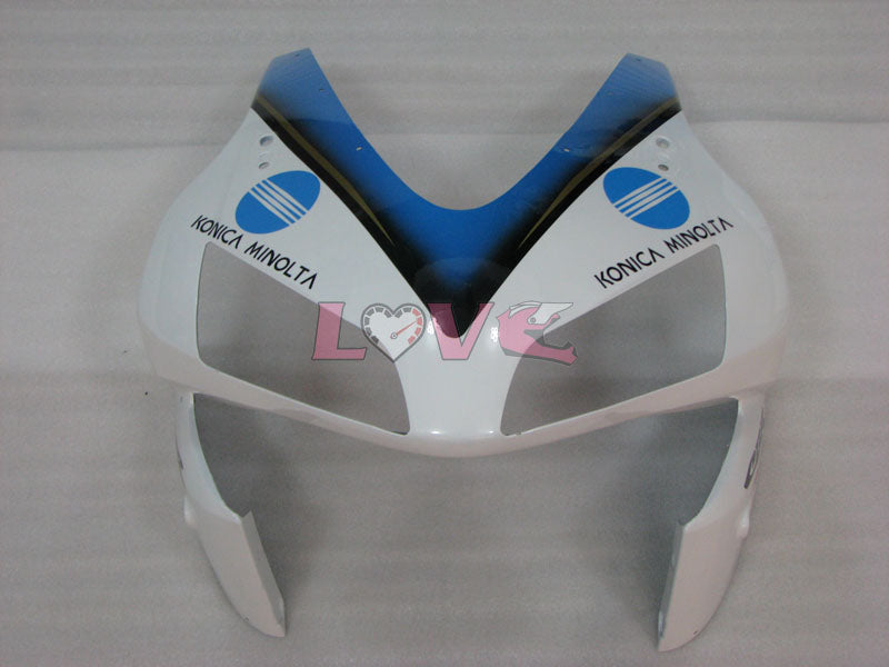 Konica Minolta - White Black Fairings and Bodywork For 2003-2004 CBR600RR #LF5393