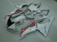 Factory Style - White Silver Fairings and Bodywork For 2008-2016 YZF-R6 #LF3413