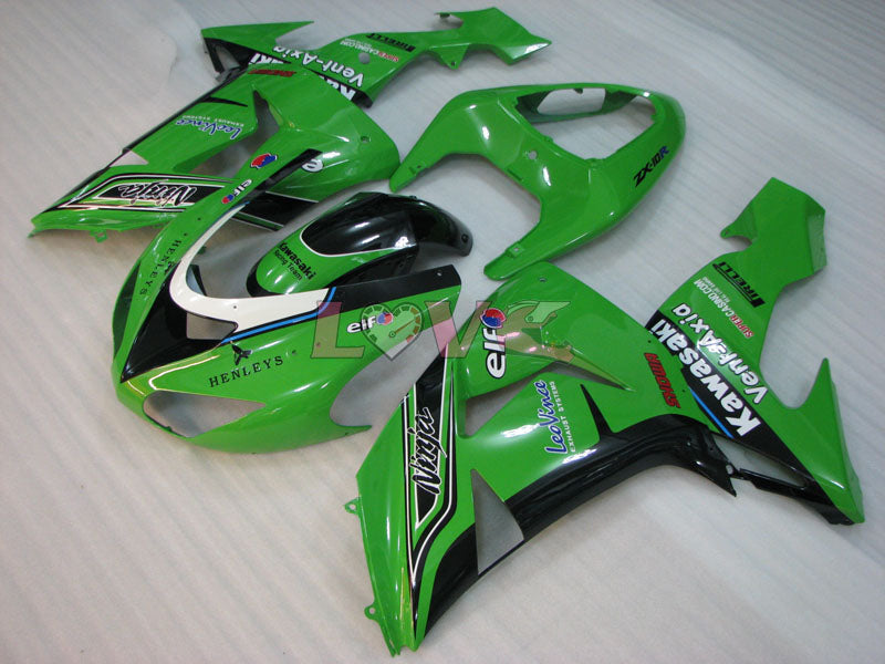 PIRELLI - Green Fairings and Bodywork For 2006-2007 NINJA ZX-10R #LF3262