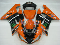 Monster - Orange Black Fairings and Bodywork For 2005-2006 NINJA ZX-6R #LF3311