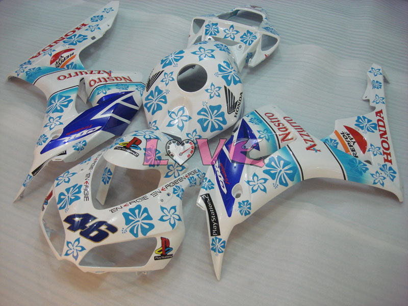 Nastro Azzurro - Blue White Fairings and Bodywork For 2006-2007 CBR1000RR #LF7208