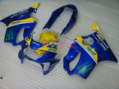 Monster MOTUL - Yellow Blue Fairings and Bodywork For 1999-2000 CBR600F4 #LF4513