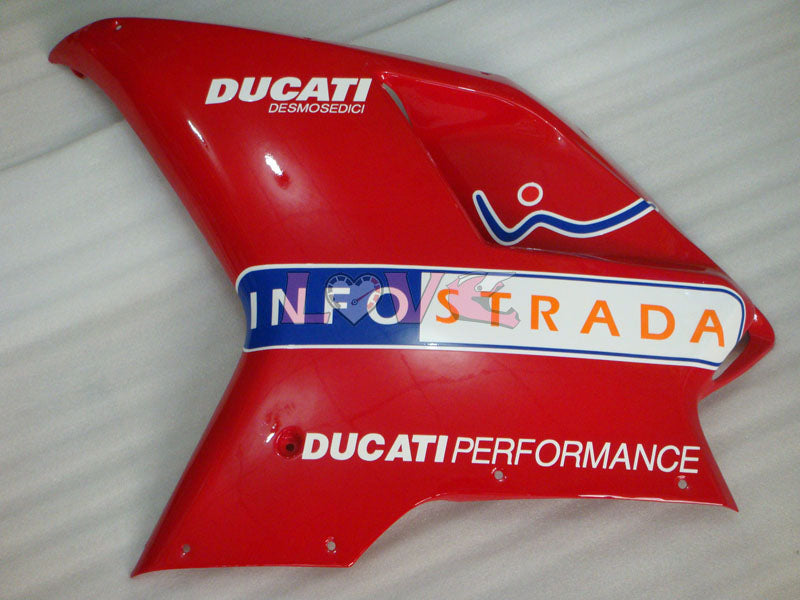 INFO STRADA - Red White Black Fairings and Bodywork For 2007-2009 1098 #LF3119