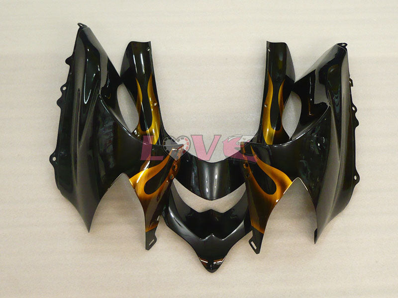 Flame - Black Brown Fairings and Bodywork For 2004-2005 NINJA ZX-10R #LF6319