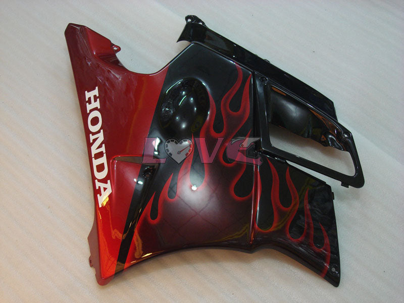 Flame - Red Black Fairings and Bodywork For 1991-1994 CBR600F2 #LF4887