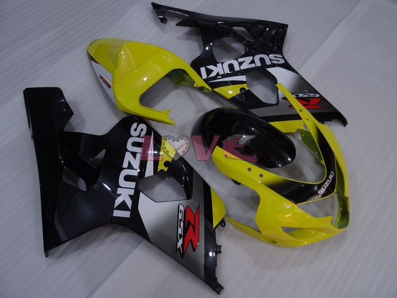 Factory Style - Yellow Black Fairings and Bodywork For 2004-2005 GSX-R750 #LF4062