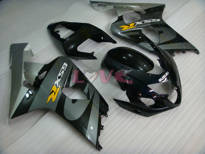 Factory Style - Black Silver Fairings and Bodywork For 2004-2005 GSX-R600 #LF6455