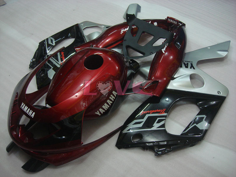 Factory Style - Red wine Black Fairings and Bodywork For 1997-2007 YZF600R #LF7953