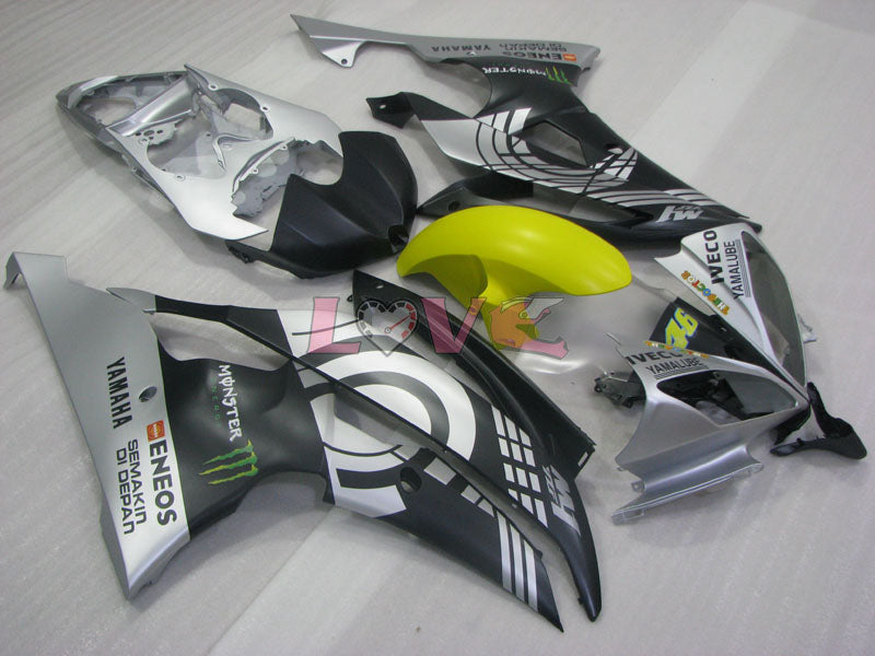 Monster - Black Grey Fairings and Bodywork For 2008-2016 YZF-R6 #LF3422
