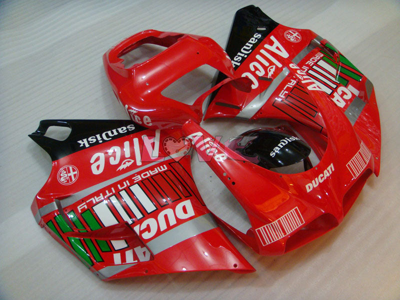Alice - Red Black Fairings and Bodywork For 2002-2004 998 #LF5608