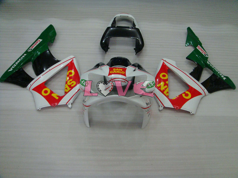 San Carlo - Red White Fairings and Bodywork For 2000-2001 CBR929RR #LF5187