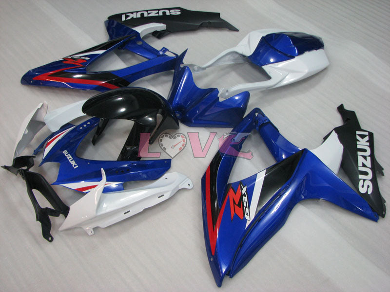 Factory Style - Blue White Black Fairings and Bodywork For 2008-2010 GSX-R600 #LF3955