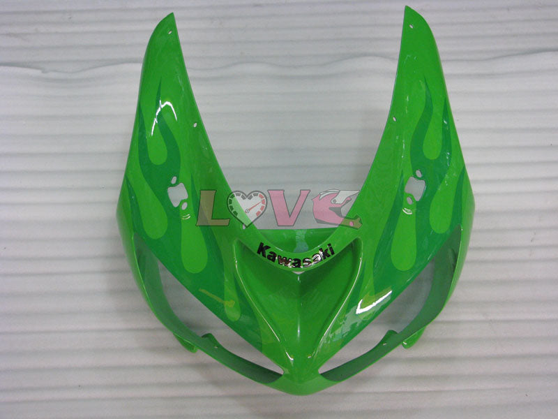 Flame - Green Fairings and Bodywork For 2005-2006 NINJA ZX-6R #LF5993