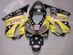 Castrol - Yellow Black Pink Fairings and Bodywork For 2001-2003 CBR600F4i #LF4493